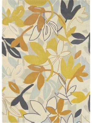 thảm dệt tay phong cách hoa lá